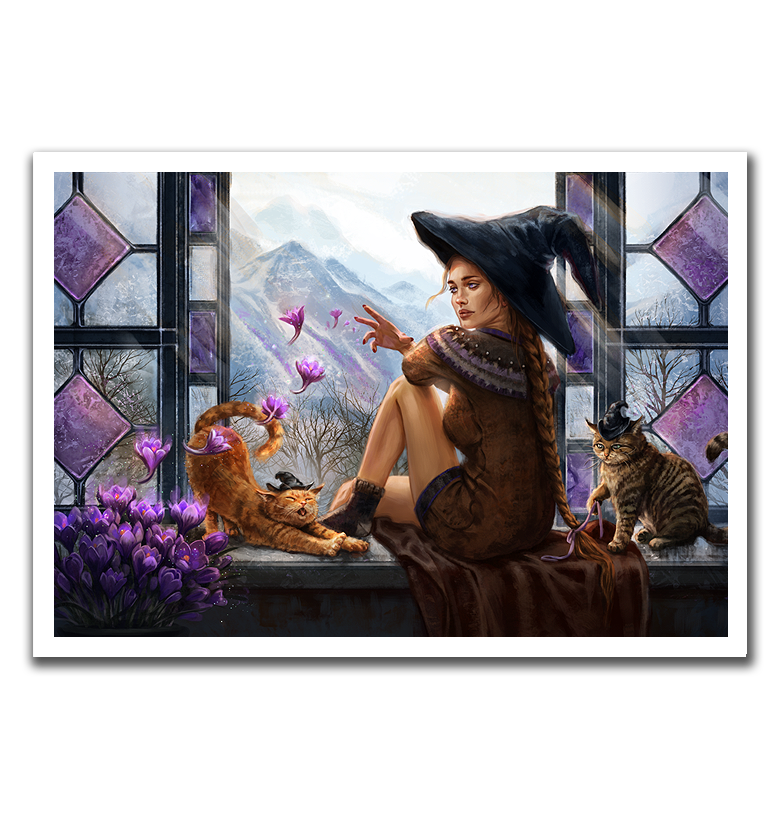 "Witch of the Crocus Valley" | PRINT