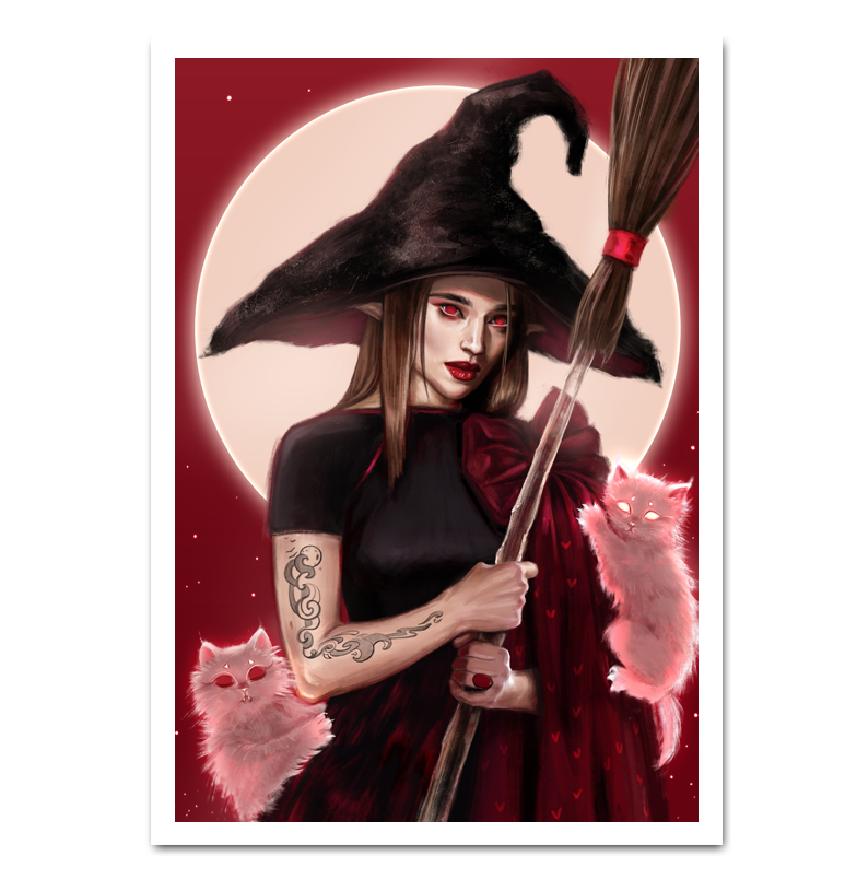 "Christmas Witch" | PRINT