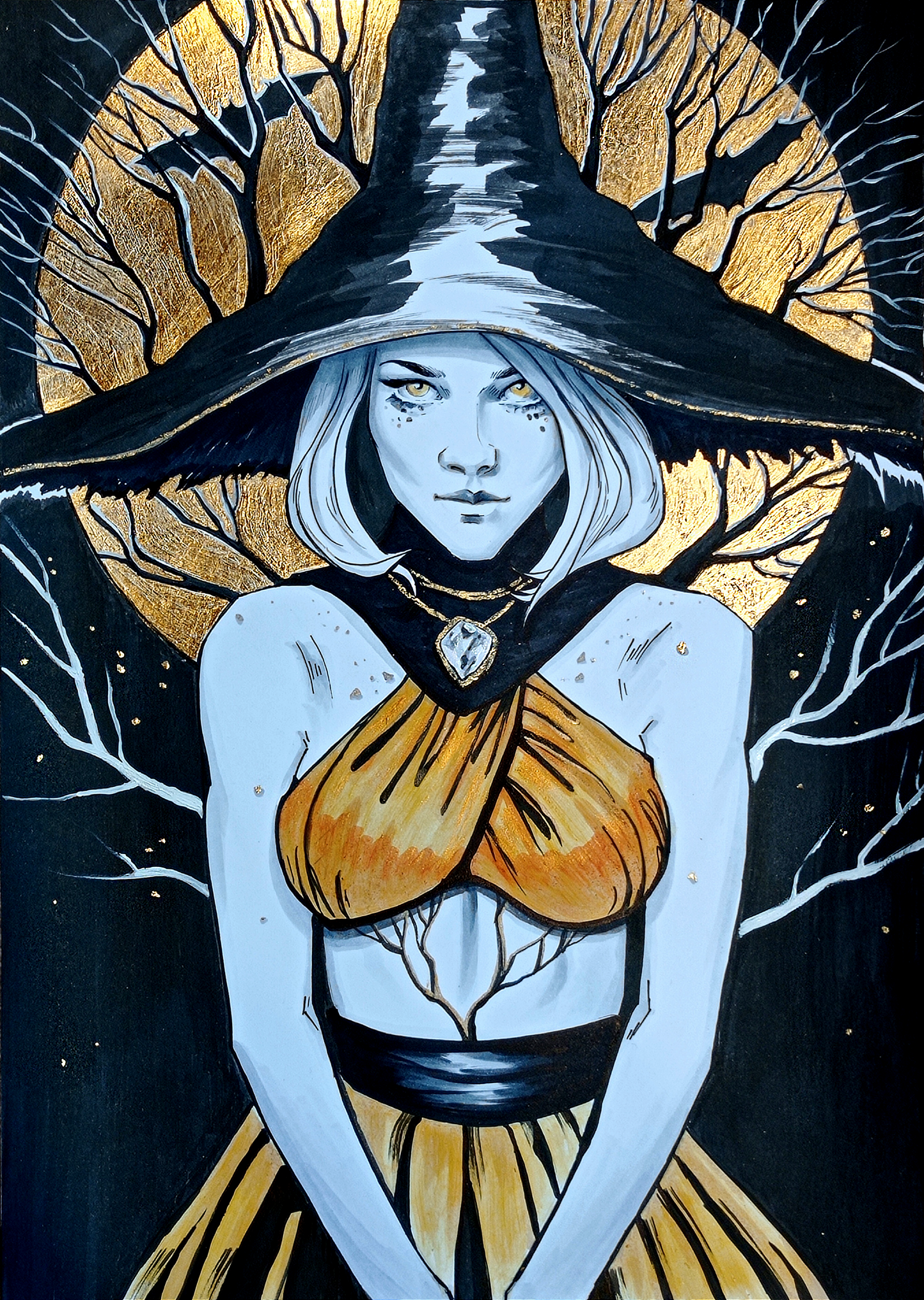 "Halloween Witch" | ORIGINAL DRAWING